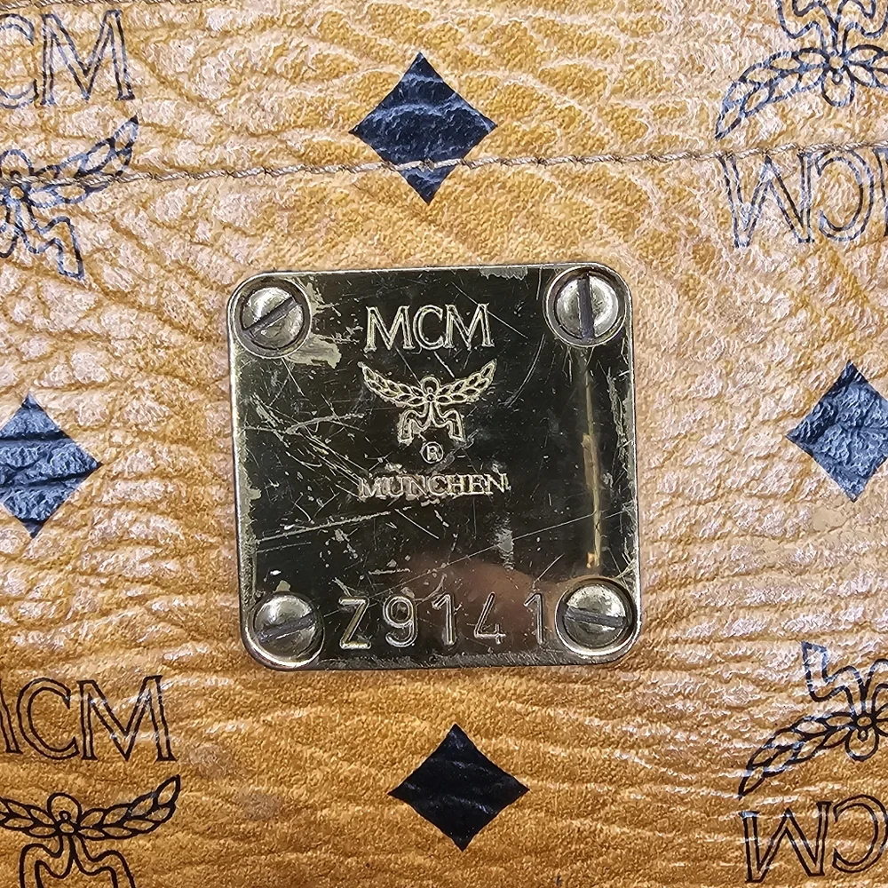 MCM Vintage Visetos Zip top tote